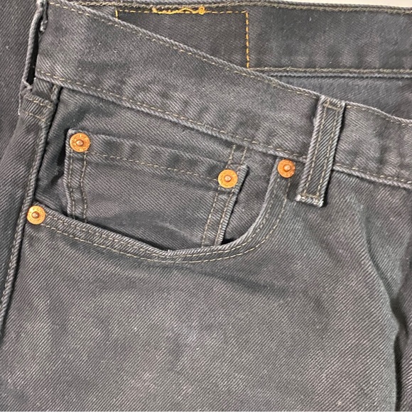 Levi 501 Jeans - Black - 32Wx34L - Picture 6 of 7